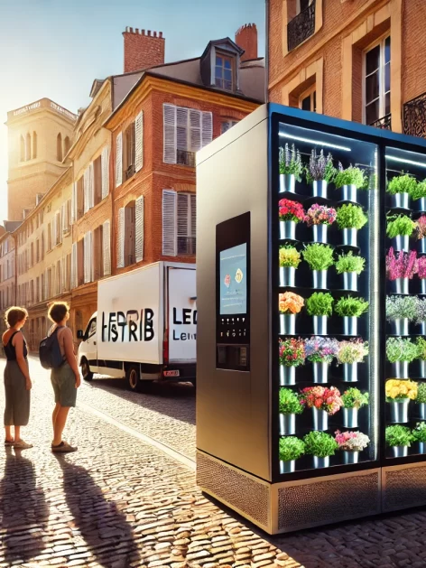 Livraison et installation d’un distributeur automatique de fleurs à Albi dans le Tarn