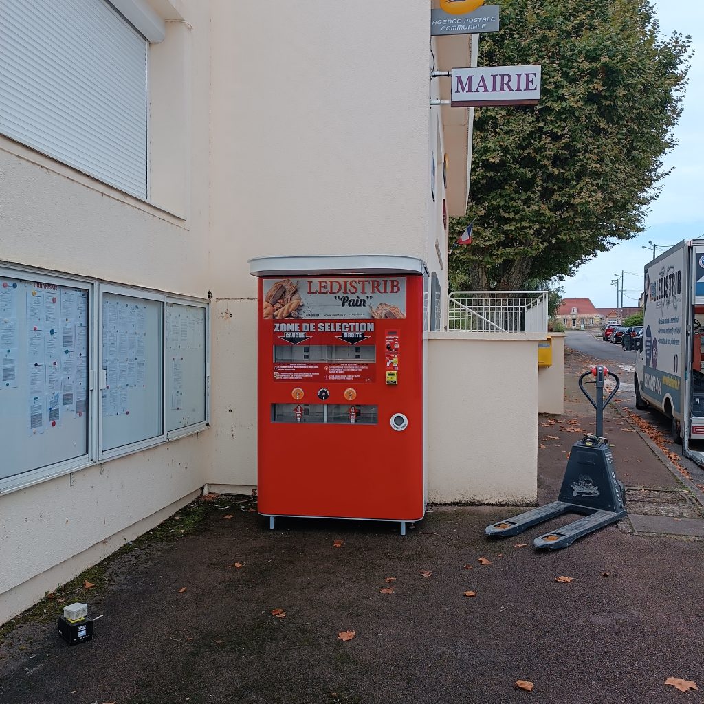 CÔTE D’OR : Livraison et Installation d’un Distributeur Automatique de Pain à Villers-les-Pots